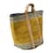 Hello Honey® 24" Mustard Striped Woven Jute Tote with Liner
